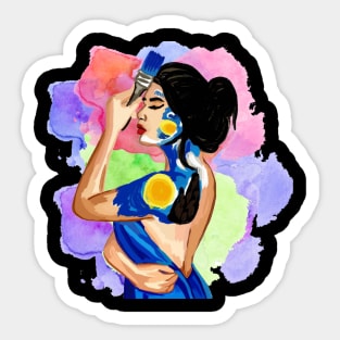 Painter's Canvas Sticker